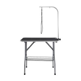 Pet Grooming Table Arm with Clamp, 36''x24'' Dog Grooming Station, Foldable Pets Grooming Stand for Medium and Small Dogs